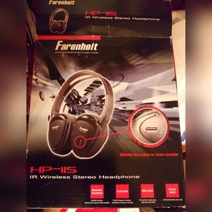 Wireless IR stereo headphones Farenheit